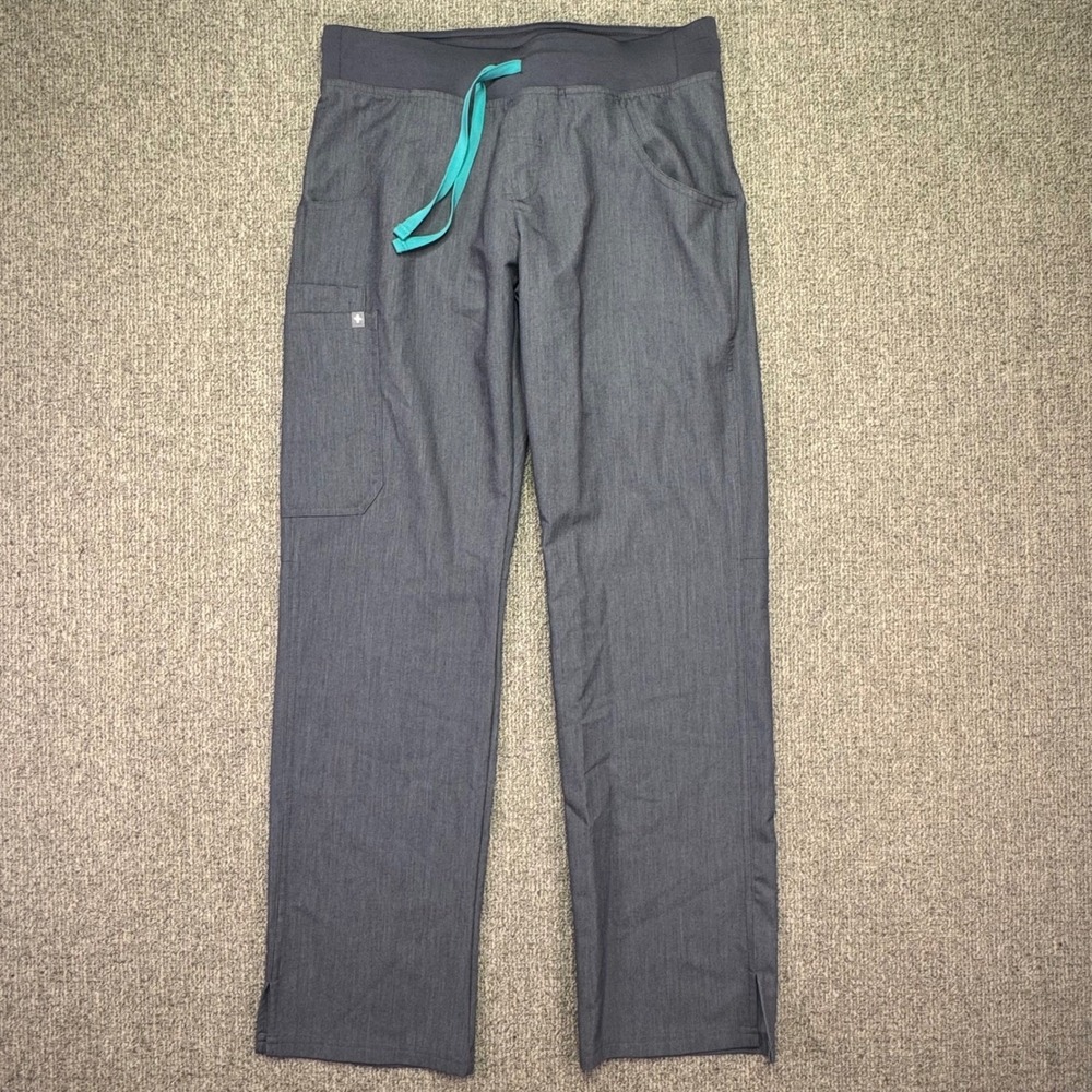 FIGS Kade Cargo Scrub Pants Size Small Heather Charcoal Grey Unisex NWOT T21004